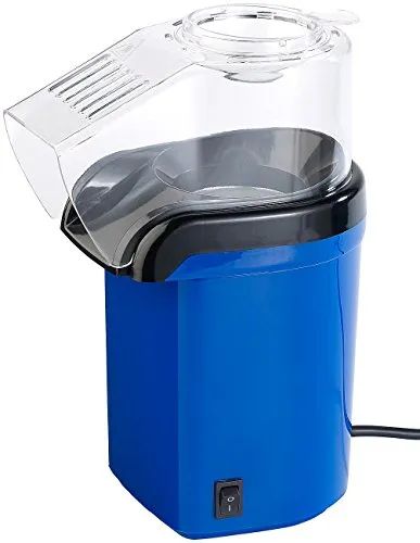 Rosenstein & Söhne Heißluft Popcornmaschine 'Home' für Zuhause - Popcorn-Maschine für fettfreies Naschen, zubereitet in nur 2-4 Minuten ohne Öl. Ideal für Heimkino und kompakte Küchen. Inklusive Messbecher für die perfekte Portion.