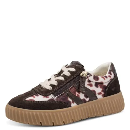 Tamaris Damen Wide Fit Sneaker Low Leder 8-83739-47 Cow 41 in weiß von Tamaris