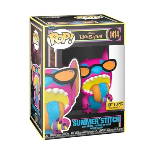 Funko Pop! Disney: Summer Stitch *Blacklight* (Hot Topic Exclusive), 76869
