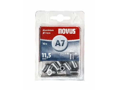 Novus Nietmutter Typ A7/11,5 Ø 7 mm Aluminium 10 Stück