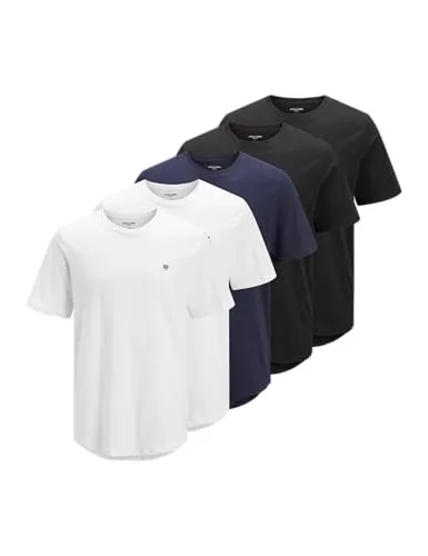 Produktbild JACK & JONES JPRBLABRODY Tee SS Crew Neck 5PK MP