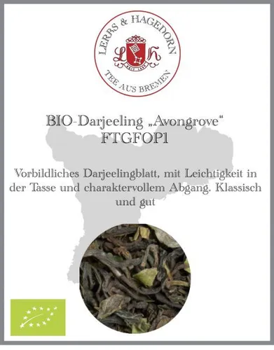 Bio Darjeeling Tee FTGFOP1 Avongrove 1 kg