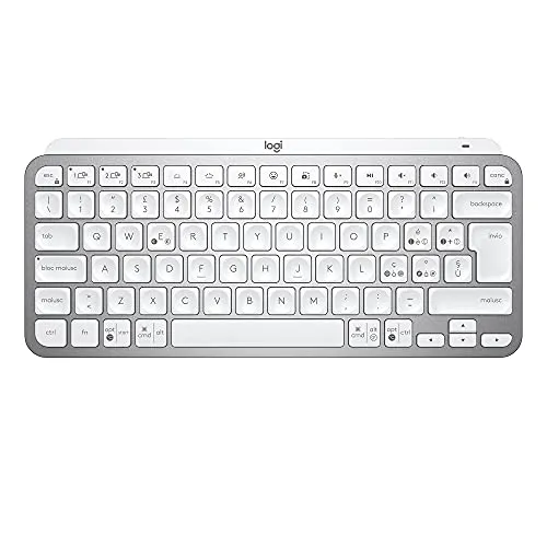 Logitech MXKEYS Mini WRLS beleuchtetes KB Hellgrau – ITA – MEDITER
