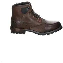 bugatti 3216113T3200110 Ankleboots in Dunkelgrau - Wanderschuhe in Größe 42, aus hochwertigem Leder mit Schnürung und Reißverschluss für optimalen Halt und Komfort.