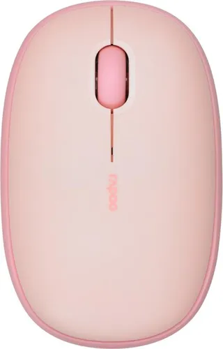 Rapoo M660 Silent Pink - Kabellose Multi-Mode-Maus mit 1300 DPI, leisen Tasten und bis zu 9 Monaten Batterielaufzeit für störungsfreies Arbeiten