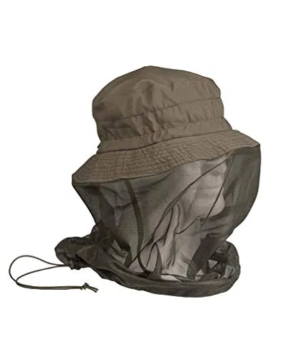 Mil-Tec Dschungelhut mit Moskitonetz oliv - Caps & Hüte, faltbarer Dschungelhut mit optimalem Schutz vor Sonne und Insekten dank integriertem Moskitonetz und Größenanpassung.