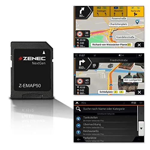 Zenec Z-EMAP50 | Navigationskarte für Zenec Autoradios von ZENEC