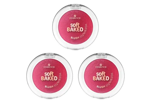Essence Rouge SOFT BAKED BLUSH, 3-tlg., für einen soften, strahlenden Glow