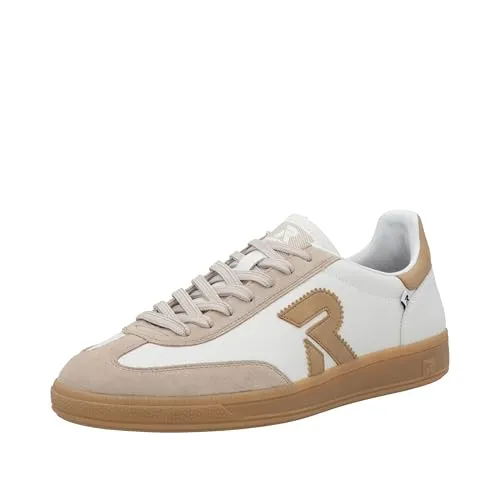 Rieker Herren San Diego U2200 Sneaker Low, Weiss 81, 40 EU - Herren-Sneaker aus echtem Leder mit Swing2Go Technologie für höchsten Tragekomfort und Flexibilität.