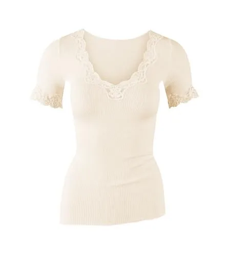 Calida Richesse Lace Short-sleeve Top Elfenbein 36-38 Damen von CALIDA