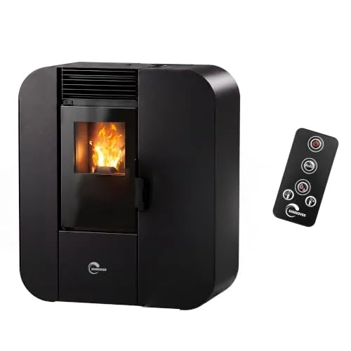 Pelletofen Slim Astral, 9,4 kW, Schwarz Sannover