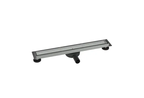Bernstein Duschrinne FlexGT01-3,34 l/min mit Haarsieb - Eleganter Edelstahl Duschablauf - Duschrinne FlexGT01-3 aus Edelstahl mit verstellbaren Füßen und herausnehmbarem Haarsieb. Ideal für barrierefreien Einbau und einfache Reinigung. Wählen Sie aus verschiedenen Längen für Ihre individuelle Duschkabine.