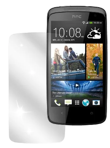dipos I 2X Schutzfolie klar kompatibel mit HTC Desire 500 Folie Displayschutzfolie