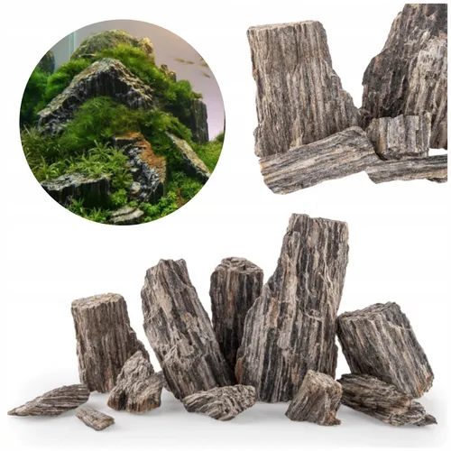 Holzschiefer 3 kg Steinset für Aquarien