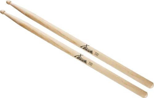 XDrum Schlagzeug Sticks 5B Wood Tip