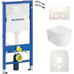 Lavita Geberit WC Set mit Vorwandelement und Soft-Close WC