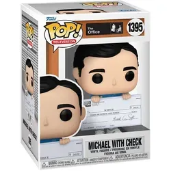 The Office - Michael With Check Funko Pop! Figur - Actionfigur von Michael Scott, 9 cm groß, detailreich und ein perfektes Geschenk für Fans von The Office.