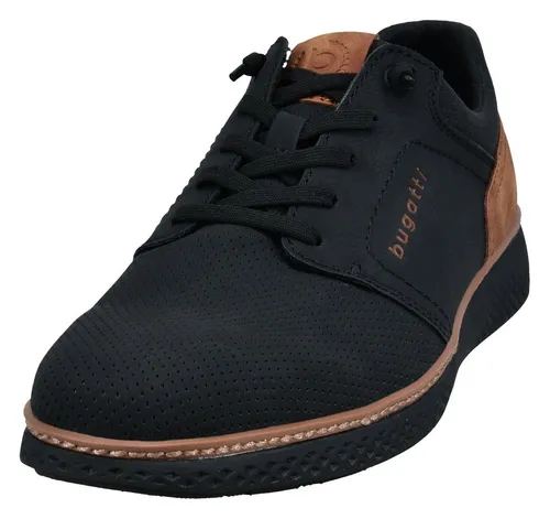Bugatti Herren Sneakers Schwarz Größe 42 - Hochwertige Bugatti Herrensneakers in Schwarz, Größe 42. Mit rutschhemmender Sohle und verstärkter Hinterkappe für optimalen Komfort und Sicherheit.