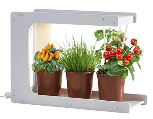 Northpoint LED Pflanzenlampe Pflanzenleuchte Kräutergarten Innengarten Gewächslampe Pflanzenlicht 14W 850 Lumen Grow Timer (C-Form)