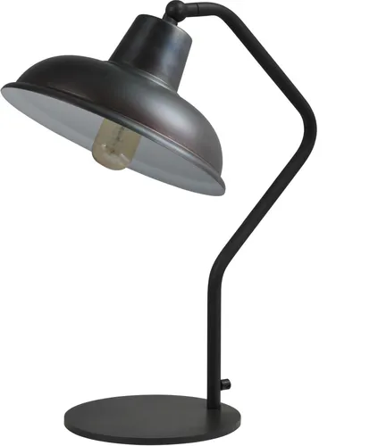 Schreibtisch Lampe Leuchte Grau Metall H53cm E27 Premium verstellbar Handarbeit