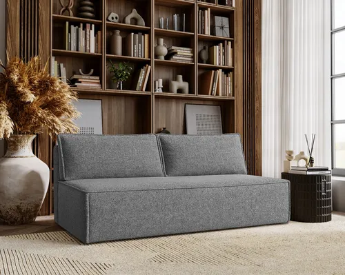 Kaiser Möbel Sofa Duo 3-Sitzer mit Schlaffunktion - Multifunktionales Sofa mit Schlaffunktion und Bettkasten - ideal für Wohnzimmer oder Jugendzimmer. Bequem und platzsparend für entspannte Tage und erholsame Nächte.