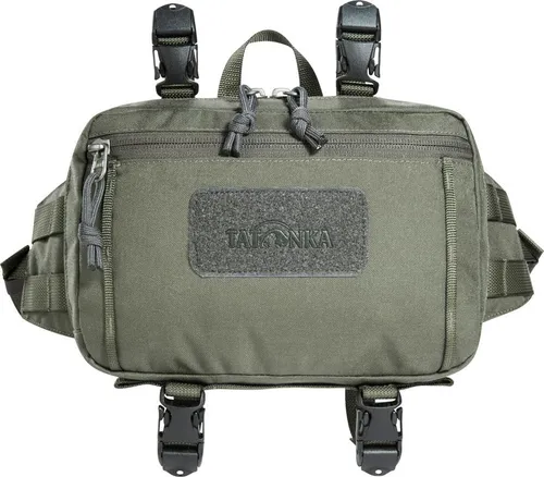 Tatonka Bauchtasche Hip & Bar Pouch BC - Hüfttasche mit 5 Litern Volumen, ideal für Outdoor-Aktivitäten. Robuste Materialien, gepolsterte Rückseite und Molle-Befestigung für Zusatztaschen.