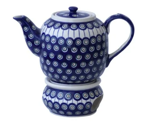 Kaffee- & Teekannen Blau von Bunzlauer Keramik