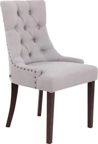 Deluke Esszimmerstuhl, Grau, Textil, 55x92x58 cm – Stilvoller Küchenstuhl