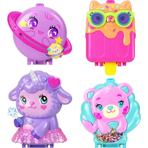 Polly Pocket Welt Schatulle Sortiment (JFG56) - Puppen und Spielzeugfiguren, mit vielseitigen Spielmöglichkeiten und kreativen Abenteuern für Kinder jeden Alters.
