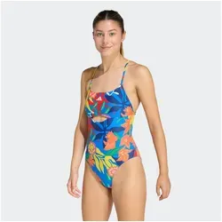 adidas Performance MEXICANA FLORALS MIT BINDEDETAILS IM RÜCKEN blau 46 - Sportlicher Bademode mit floralem Design und praktischen Bindedetails im Rücken. Ideal für den Strand oder das Schwimmbad, bietet hohen Tragekomfort und eine perfekte Passform.