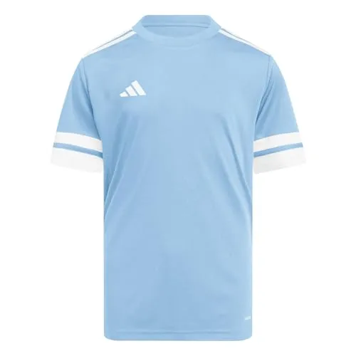 adidas Unisex Kids SQUADRA25 Jersey Short Sleeve Kids, Team Light Blue/White, 7-8 Years