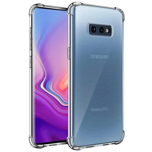 CoolGadget Ultra Crystal Clear Hülle für Samsung Galaxy S10E, Transparente TPU Schutzhülle mit Stoßschutz, Klar