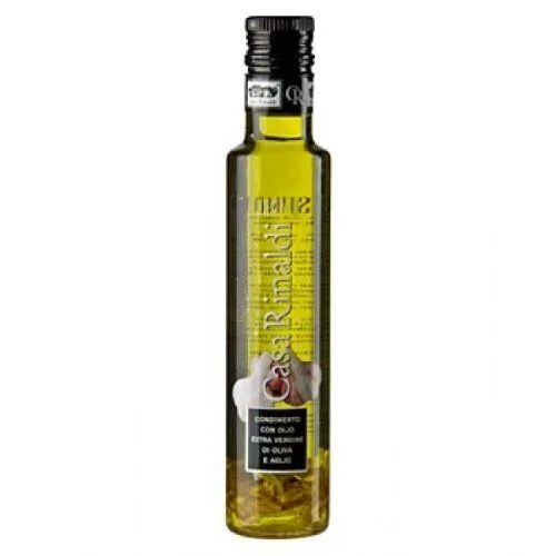 Olio Extra Vergine di Oliva e Aglio - Aromatisiertes Würzöl - Knoblauchöl - 250