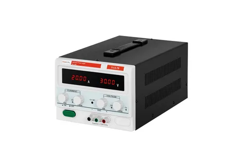 Stamos Welding Group Labornetzgerät S-LS-79 - Labor-Netzteil mit variabler DC-Stromversorgung von 0-30 V und 0-20 A, ausgestattet mit intelligentem Überhitzungs-, Überspannungs- und Überlastschutz für höchste Sicherheit und präzise Steuerung.
