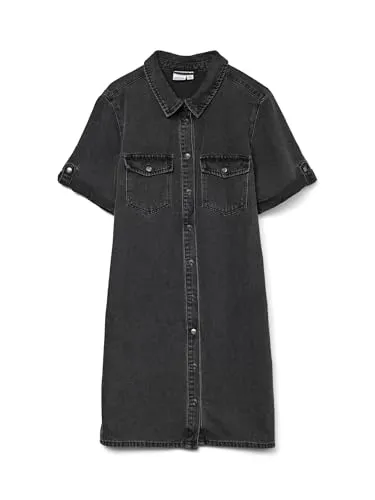 VERO MODA VMJENNIE Jeanskleid in schwarz von VERO MODA
