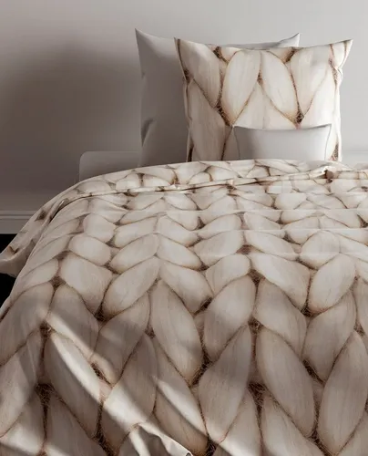 ZO HOME Flanell Bettwäsche Ayah Natural 155x220 cm - Gemütliche Flanell Bettwäsche von Zo! Home, 2-teilig mit Reißverschluss, aus 100% Baumwolle, pflegeleicht und hautfreundlich, ideal für warme Nächte.
