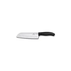 Victorinox Swiss Classic Santokumesser 17 cm - Santoku-Messer für vielseitige Küchenaufgaben, extra scharfe Klinge mit Kullenschliff und ergonomischer Griff für präzises Schneiden. Höchste Schweizer Qualität für jeden Koch.