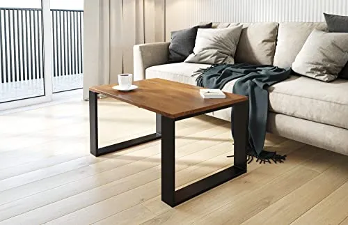 AKKE Couchtisch Wohnzimmertisch Beistelltisch Tisch Für Wohnzimmer Antique Oak 70 x 60 x 45