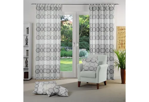 Wirth Vorhang Zirbello (1 St), Schlaufen, blickdicht, Jacquard