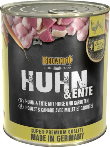 Belcando Hundenassfutter Adult 800 g Huhn & Ente  Hundefutter