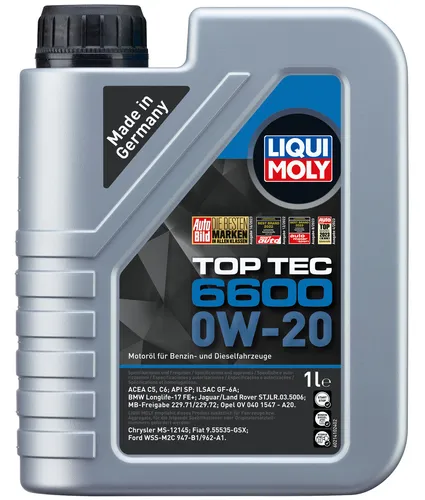 Liqui Moly Motoröl Top Tec 6600 0W-20 21440