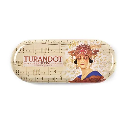 Fridolin Brillenetui Opera-Turandot aus Metall, bunt, 16x6.6x2.8 cm