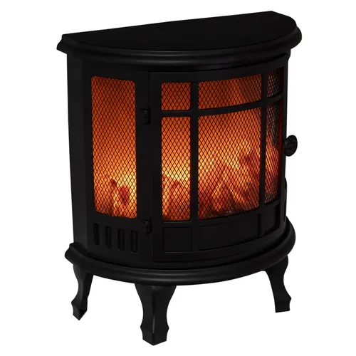 Haushalt International HI Deko-Kamin - LED Dekokamin mit Flammeneffekt, batteriebetrieben und ideal für stimmungsvolle Innenräume