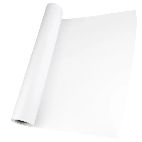 Elsrantor Transparentpapier Rolle, Schnittmusterpapier 44cm x 23m, Pauspapier für Schnittmuster, Pergamentpapier, Architektenpapier, Pergaminpapier, Abpauspapier Weiß, Zeichenpapier Durchsichtiges