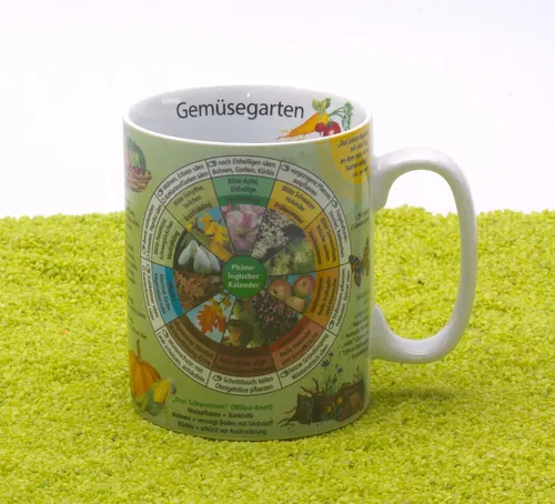 Könitz Porzellan Becher Wissensbecher Gemüsegarten 490 ml von Könitz