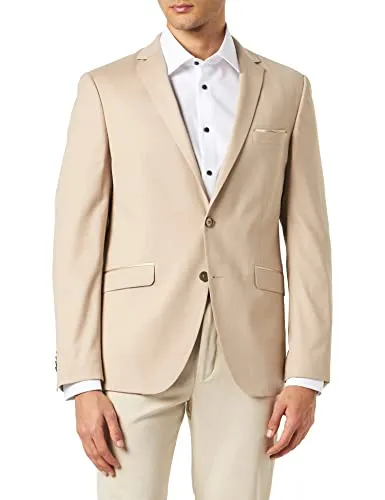 HECHTER PARIS Sakko Shape Fit beige 56 - Business-Sakko in slim fit, formstabil und pflegeleicht, ideal für stilvolle Auftritte im Büro oder bei besonderen Anlässen.