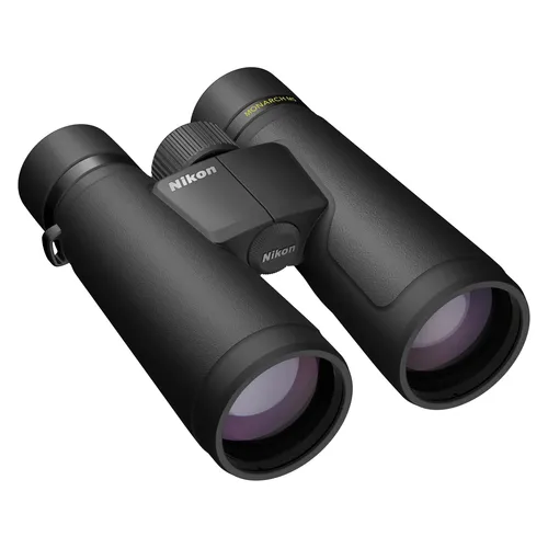 Nikon MONARCH M5 12x50 Fernglas - Leichtes 12x50 Fernglas mit hervorragender Lichtstärke und optischer Leistung. Ideal für detailreiche Beobachtungen und komfortables Handling. Robustes Design, wasserdicht und fogproof.