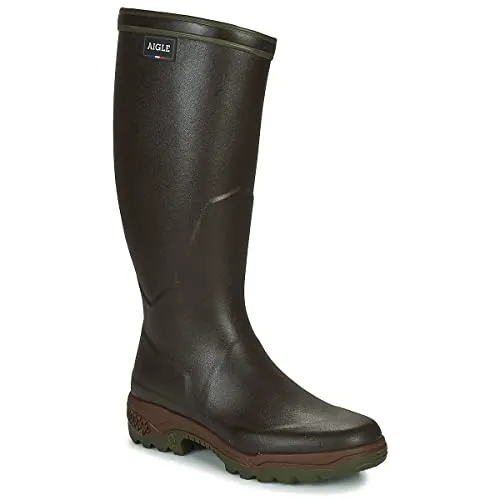 Aigle Herren Parcours 2 Gummistiefel, Braun, 47 EU - Sport- & Outdoorschuhe für Herren, handgefertigt in Frankreich mit Anti-Ermüdungs-Technologie für höchsten Tragekomfort.