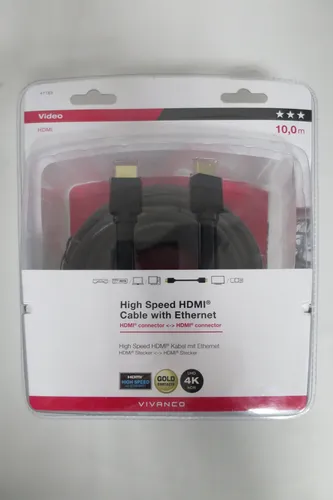 Vivanco High Speed HDMI 10m Kabel Ethernet 4k UHD