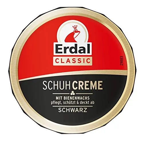 Erdal Classic Schuhcreme mit Bienenwachs Schwarz 75 ml